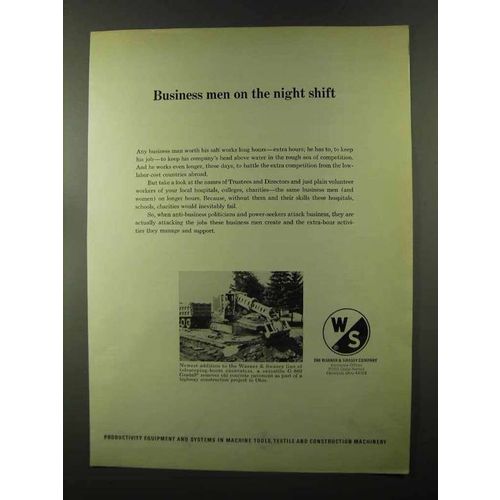 1973 Warner & Swasey G-880 Gradall Ad - Night Shift