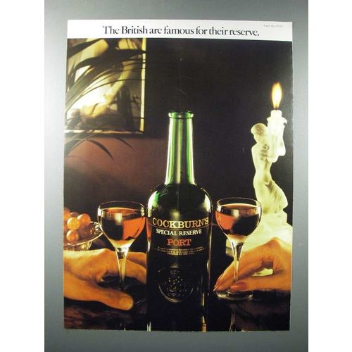1978 Cockburn's Special Reserve Port Ad - Famous