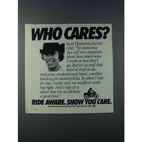 1981 Motorcycle Industry Council Ad - Kent Howerton