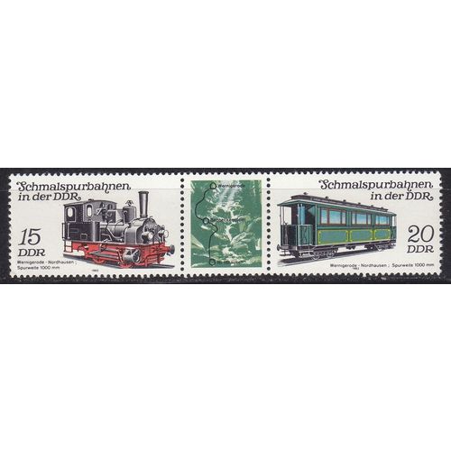 GERMANY DDR [1983] MiNr 2792 WZd557 ( **/mnh ) Eisenbahn