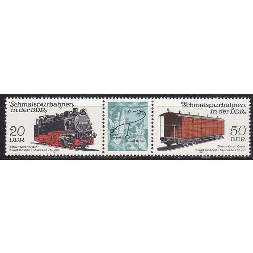 GERMANY DDR [1983] MiNr 2792 WZd563 ( **/mnh ) Eisenbahn