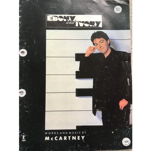 PAUL McCARTNEY - EBONY AND IVORY (SHEET MUSIC)