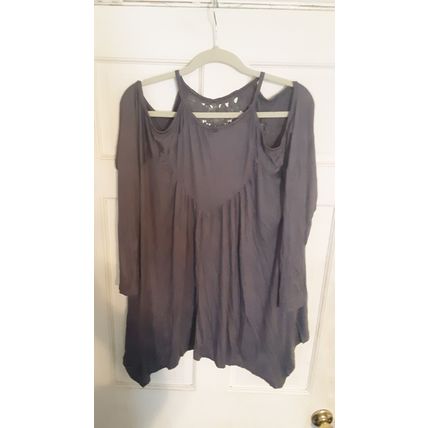 Leo Rosi Women's Laura Top. Plus Sizes Available. Grey Xx-Large(20-22