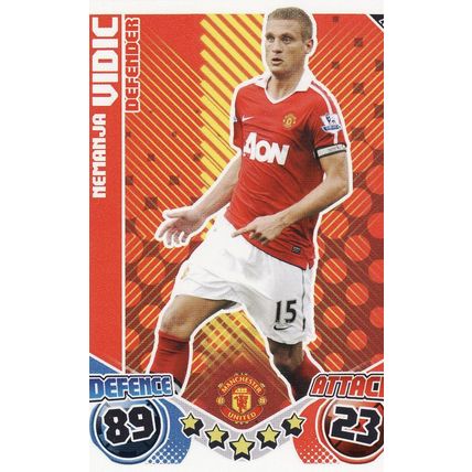 Match Attax 2010/2011 203 Nemanja Vidic Manchester United