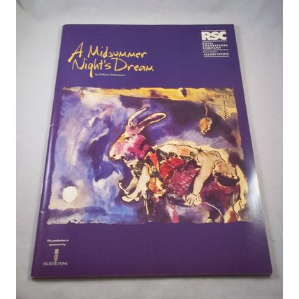 A Midsummer Night's Dream by William Shakespeare - 1994 RSC Theatre Programme