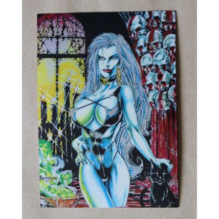 Lady Death All-Chromium Base trading Card # 64 (C) 1994 Chaos Krome comics
