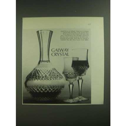 1974 Galway Crystal: Royal Irish Suite Advertisement