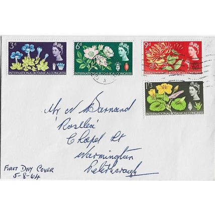 GB 1964 International Botanical Congress set FDC Peterborough pm