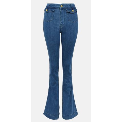 KAREN MILLEN Power Cut Pocket Kickflare Jeans BNWT (RARE & COLLECTABLE)