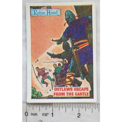 Master Vending card Robin Hood Taxing the Sheriff 24 Outlaws escape from castle