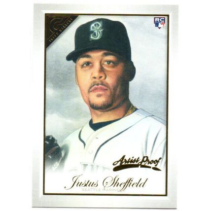TOPPS GALLERY ARTIST PROOF JUSTUS SHEFFIELD RC