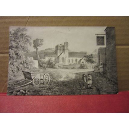LEONARD STANLEY CHURCH by A. Smith, 1838. . GLOUCESTERSHIRE unused postcard /