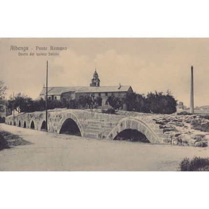 Aibenga Ponte Romano Italy Postcard