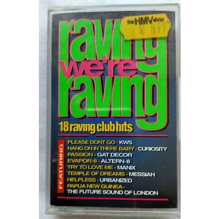 4 VINTAGE CASSETTES GLAM, RAVING, HARDCORE & MEGA-HITS IN EXCELLENT CONDITION