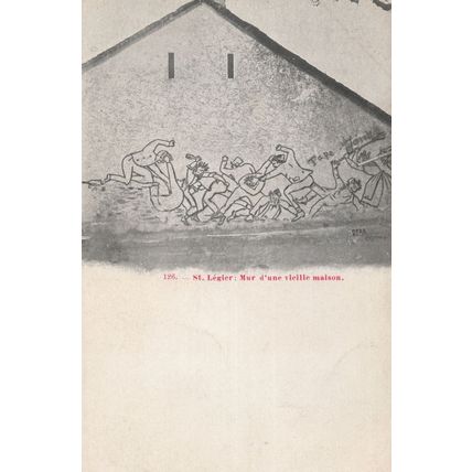 St Legier Mur d'Une Vieille Maison French Old Postcard