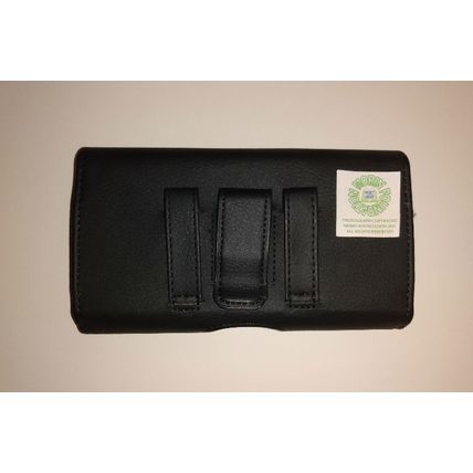 CLASSIC CELL PHONE HORIZONTAL POUCH LEATHERETTE MAGNETIC CLASP BELT CLIP & LOOPS