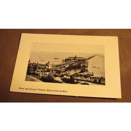1910 fr Postcard - Pier & Clock Tower - Southend On Sea, Essex