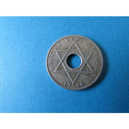 1936 EDWARD VIII BRITISH WEST AFRICA ONE HALFPENNY FREE POST. (ebaa)