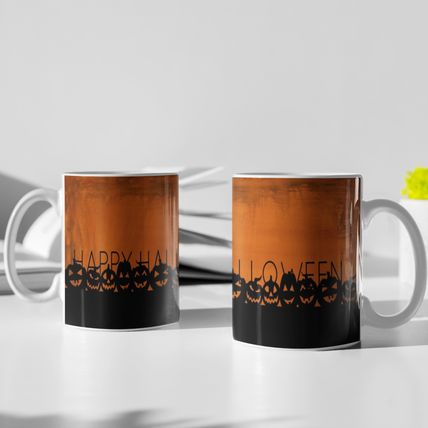 Pumpkin Mug 11 oz Tea Halloween Fall Spooky Scary Candy Festive New