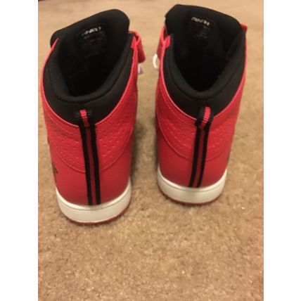 AND1 Youth Boys Red White Black Athletic Shoes Sneakers High-Top Size 6