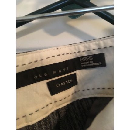 Old Navy Women's Gray Striped Dress Pants Slacks Size 8