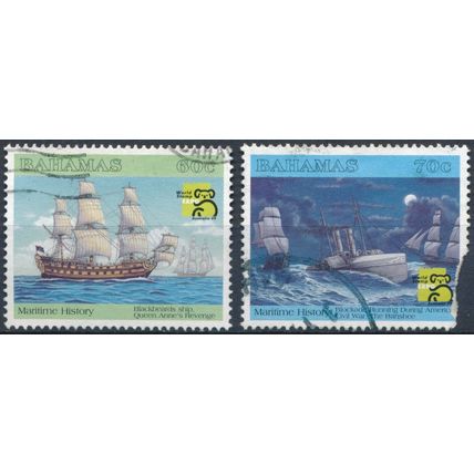 Australia 99 World Stamp Exhibition: 60c & 70c - Bahamas 1999 - U H - SG 1170/1
