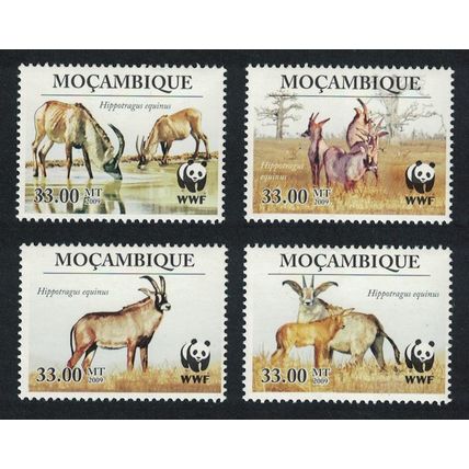 Mozambique WWF Roan Antelope 4v 2010 MNH MI#3658-3661 Sc#1930