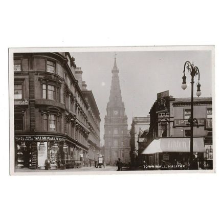 Town Hall, Halifax, Yorkshire, RP Postcard.