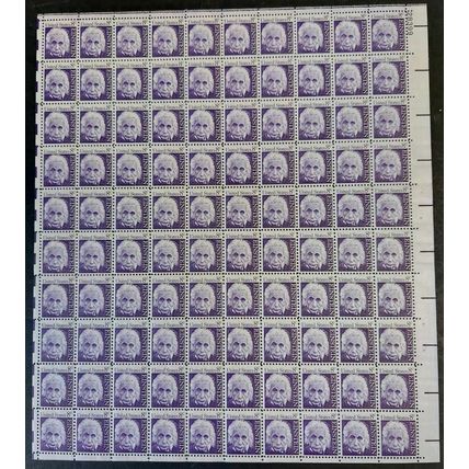 Albert Einstein Sheet of 100 - 8 Cent Postage Stamps Scott 1285