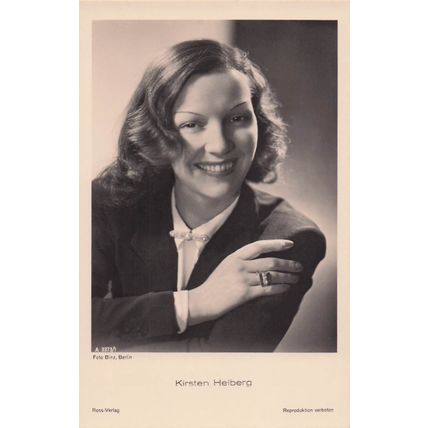 Kirsten Heiberg The Titanic Ship Film Norway Actress Old RPC Postcard