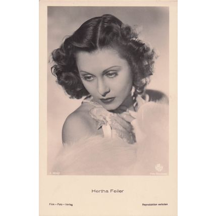 Hertha Feiler Jewish Austria Film Actress Old Real Photo Postcard
