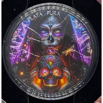 1 oz Silver Dia De Los Muertos 2023 Collectible Mintage of 500