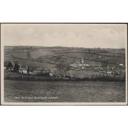 Deer Park and Broadgate, Luckett, Cornwall, c.1930 - RAP Co Postcard