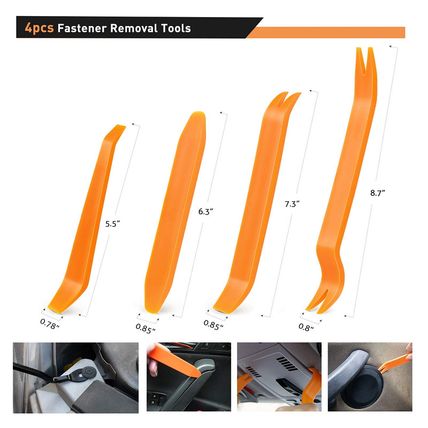GOOACC - GRC-33 240PCS Bumper Retainer Clips Car Plastic Rivets Fasteners Push R