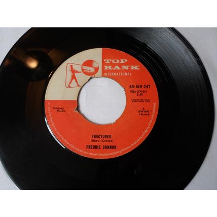 7" 1959.FREDDIE CANNON.WAY DOWN YONDER IN NEW ORLEANS.TOP RANK JAR 247.VERYGOOD+