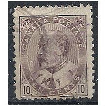Canada 1903 SG183 10c Pale Dull Purple Fine Used...