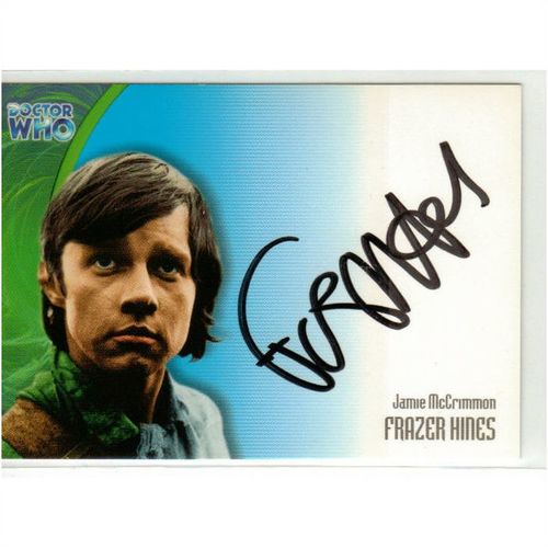 Dr Doctor Who Series 3 Auto Card AU16 Frazer Hines as Jamie McCrimmon