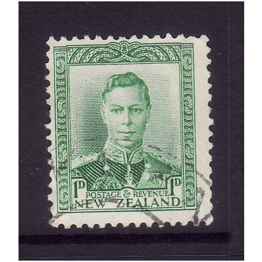 NEW ZEALAND 1941 GEORGE VI 1d GREEN SG606 FINE USED