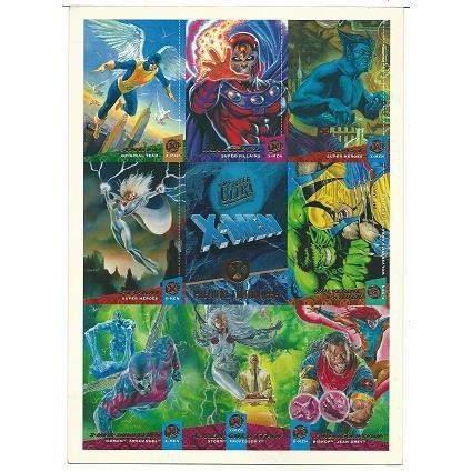 X MEN '94 ULTRA ' OVER SIZED PROMO 9 card mini panel ( 1995 )
