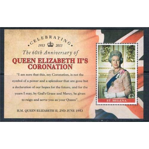 ST HELENA SG MS1201 2013 CORONATION MINT NEVER HINGED (SGA10)