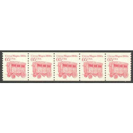 2452 5c Circus Wagon Very Fine MNH Dry Gum PNC 1/5 P0841