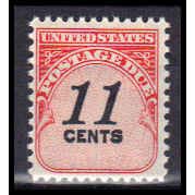 J102 11c Postage Due Barely Clears MNH KA0903