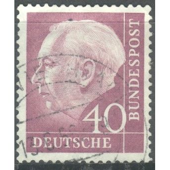 Germany 1954 - 40pf purple - President Heuss - used
