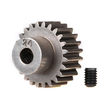 TRA2424 TRAXXAS Gear, 24-T pinion (48-p) (fits 3mm shaft)/ set screw