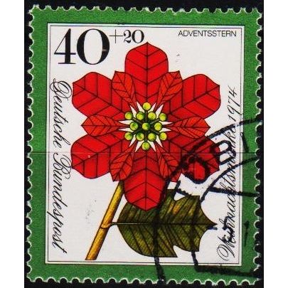 Germany. 1974 40pf+20pf (Poinsettia) S.G.1717 Used
