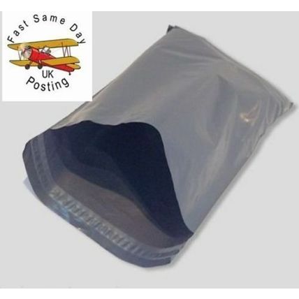 100x Grey Mailing Bags Strong Parcel Postage Plastic Post Poly Self Seal