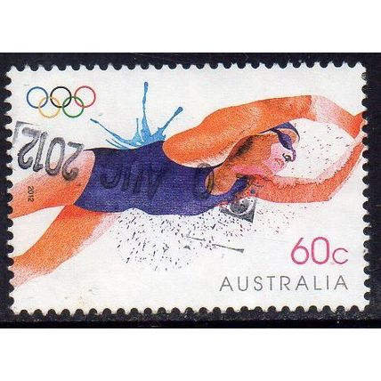 Australia 2012 Olympics - Swimming 60c Sheet Used