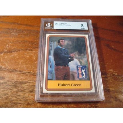 1981 Donruss, Graded Near Mint 8, HUBERT GREEN, PGA Tour