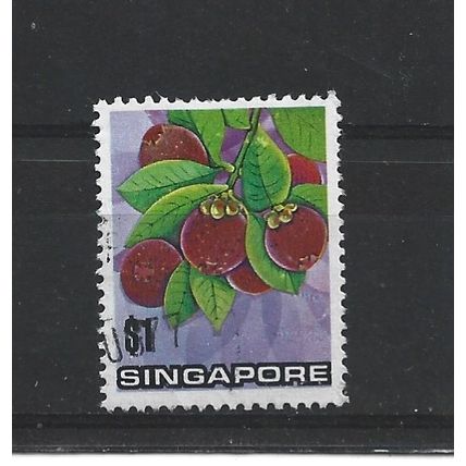 Singapore.SG221 $1 Mangosteen.Fine Used.Jun25