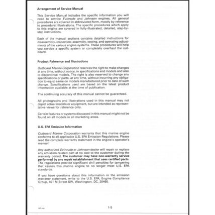 Johnson Evinrude 50 70 3 Cylinder Service Manual 1997 520208 PDF